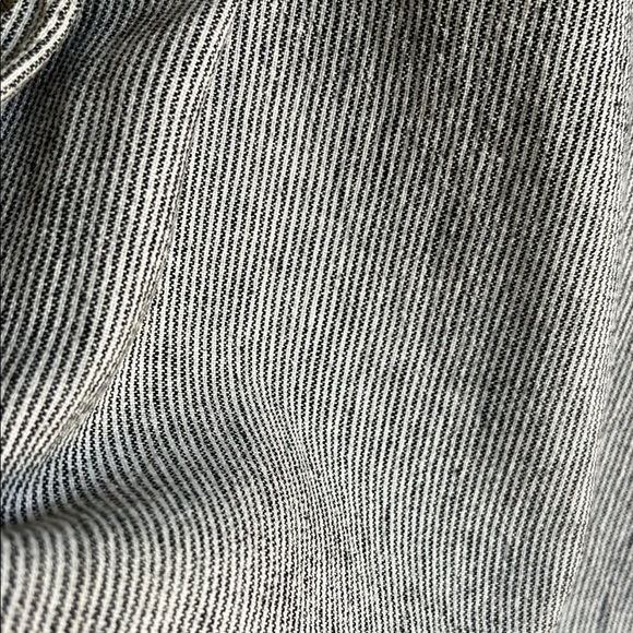 Chico's Black and White Wide Leg Linen Blend Coastal Lagen Look Pants Sz 12 or L - Picture 7 of 11